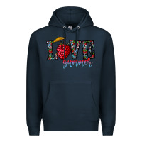 Navy love summer Premium Hoodie - CowhideDigitalArt