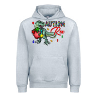 Heather Grey autism rex Urban Hoodie - CowhideDigitalArt