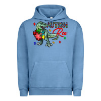 Pigment Pebble Blue autism rex Urban Hoodie - CowhideDigitalArt