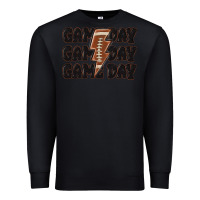 Black game day game day game day basketball Premium Sweatshirt - MaliasSmallBusiness