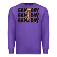 Purple game day game day game day basketball Premium Sweatshirt - MaliasSmallBusiness