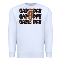 White game day game day game day basketball Premium Sweatshirt - MaliasSmallBusiness