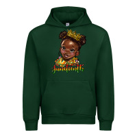 Forest Green juneteenth black girl Urban Hoodie - HRA Design Shop