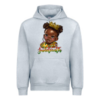 Heather Grey juneteenth black girl Urban Hoodie - HRA Design Shop
