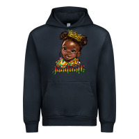 Navy juneteenth black girl Urban Hoodie - HRA Design Shop