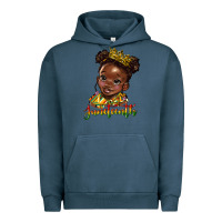 Pigment Midnight Navy juneteenth black girl Urban Hoodie - HRA Design Shop