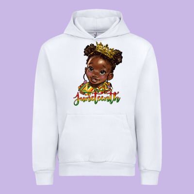 Juneteenth Black Girl Urban Hoodie Designed By Hra Design Shop
