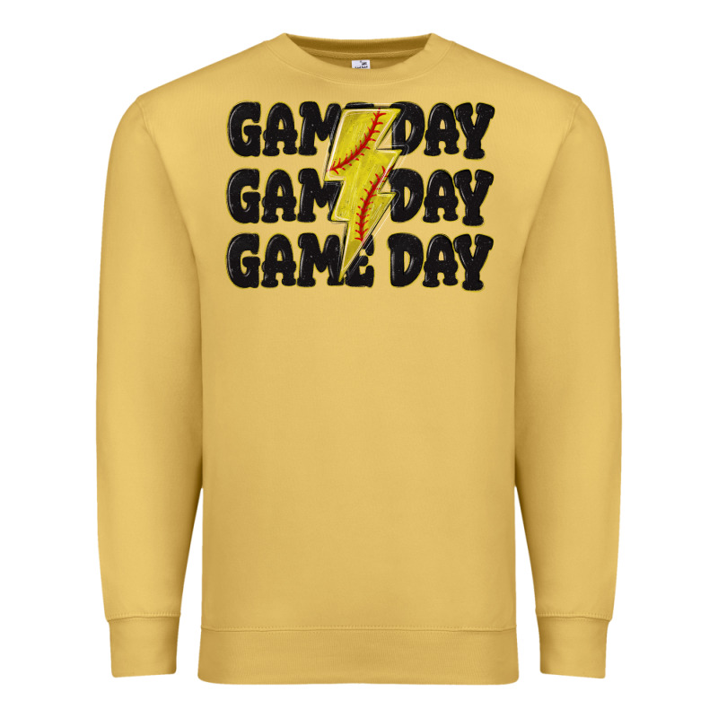 Game Day Game Day Game Day Softball Premium Sweatshirt by MaliasSmallBusiness | Teevron