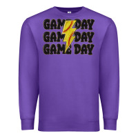 Purple game day game day game day softball Premium Sweatshirt - MaliasSmallBusiness