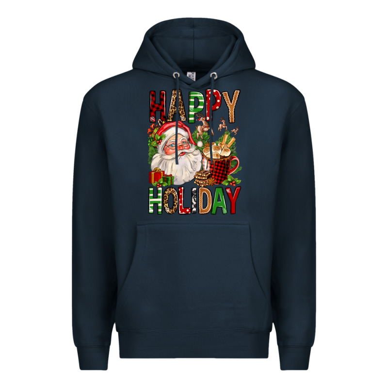 Happy Holiday Santa Claus Christmas Premium Hoodie by FaDigitalArtStudio | Teevron