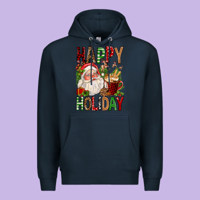 Happy Holiday Santa Claus Christmas Premium Hoodie Designed By Fadigitalartstudio
