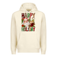 Sandshell happy holiday santa claus christmas Premium Hoodie - FaDigitalArtStudio