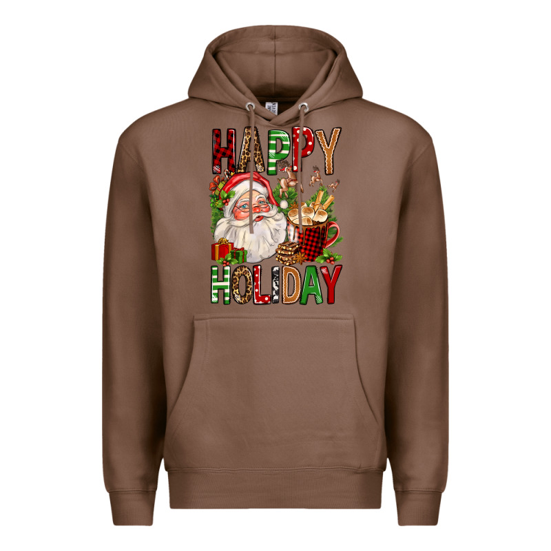 Happy Holiday Santa Claus Christmas Premium Hoodie by FaDigitalArtStudio | Teevron