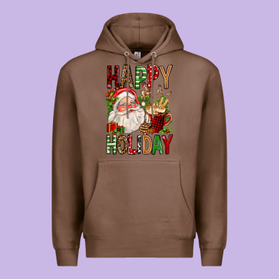Happy Holiday Santa Claus Christmas Premium Hoodie Designed By Fadigitalartstudio