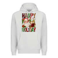 Dove Grey happy holiday santa claus christmas Premium Hoodie - FaDigitalArtStudio