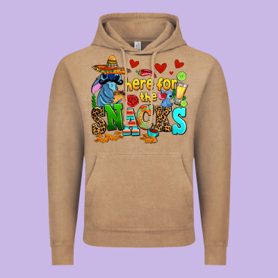 Here For The Snacks Vintage Hoodie Designed By Adodesignshop
