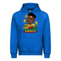 Cobalt juneteenth 1865 black boy Urban Hoodie - HRA Design Shop