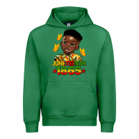 Emerald juneteenth 1865 black boy Urban Hoodie - HRA Design Shop