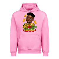 Fuchsia Pink juneteenth 1865 black boy Urban Hoodie - HRA Design Shop