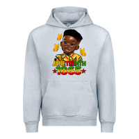 Heather Grey juneteenth 1865 black boy Urban Hoodie - HRA Design Shop