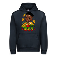 Navy juneteenth 1865 black boy Urban Hoodie - HRA Design Shop