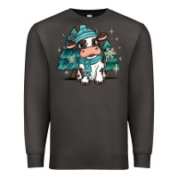 Smoke winter i'm udderly freezing baby cow Premium Sweatshirt - MaliasSmallBusiness