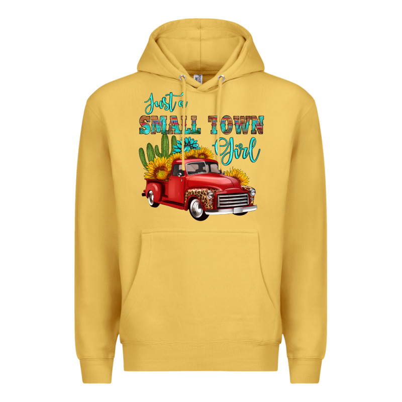 Just A Small Town Girl With Car Premium Hoodie by HRA Design Shop | Teevron
