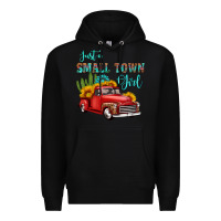 Black just a small town girl with car Premium Hoodie - HRA Design Shop