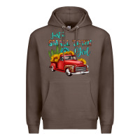 Coffee just a small town girl with car Premium Hoodie - HRA Design Shop