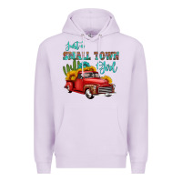 Lilac just a small town girl with car Premium Hoodie - HRA Design Shop