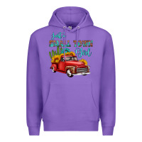 Purple just a small town girl with car Premium Hoodie - HRA Design Shop