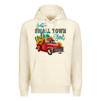 Sandshell just a small town girl with car Premium Hoodie - HRA Design Shop