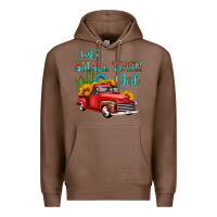 Chestnut just a small town girl with car Premium Hoodie - HRA Design Shop