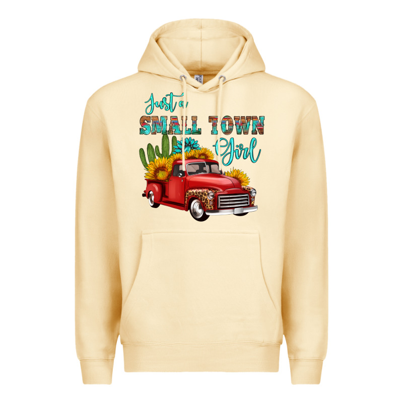 Just A Small Town Girl With Car Premium Hoodie by HRA Design Shop | Teevron