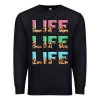 Black wife life mom life best life Premium Sweatshirt - MaliasSmallBusiness