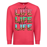 Cardinal wife life mom life best life Premium Sweatshirt - MaliasSmallBusiness