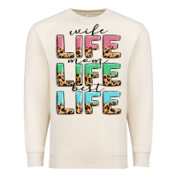 Sandshell wife life mom life best life Premium Sweatshirt - MaliasSmallBusiness