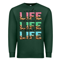 Sports Green wife life mom life best life Premium Sweatshirt - MaliasSmallBusiness