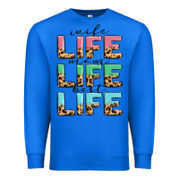 True Royal wife life mom life best life Premium Sweatshirt - MaliasSmallBusiness