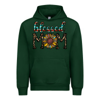 Forest Green blessed mom Urban Hoodie - CowhideDigitalArt