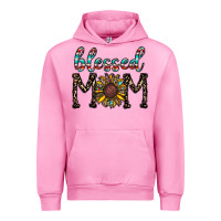 Fuchsia Pink blessed mom Urban Hoodie - CowhideDigitalArt