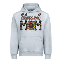 Heather Grey blessed mom Urban Hoodie - CowhideDigitalArt