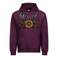 Mauve Wine blessed mom Urban Hoodie - CowhideDigitalArt
