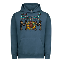 Pigment Midnight Navy blessed mom Urban Hoodie - CowhideDigitalArt