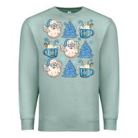 Seafoam santa claus doodles christmas Premium Sweatshirt - MaliasSmallBusiness