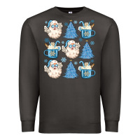 Smoke santa claus doodles christmas Premium Sweatshirt - MaliasSmallBusiness