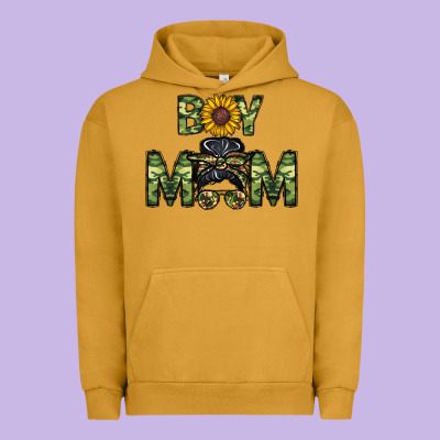 Boy Mom Urban Hoodie Designed By Cowhidedigitalart