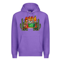 Purple cinco de mayo truck Premium Hoodie - RacoonDesign