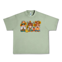 Oil Green fall gnomes pumpkin sunflowers Urban Heavy Tee - Artiststas
