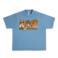 Pebble Blue fall gnomes pumpkin sunflowers Urban Heavy Tee - Artiststas